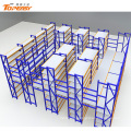 outdoor storage multi-level steel loft mezzanine floor rack